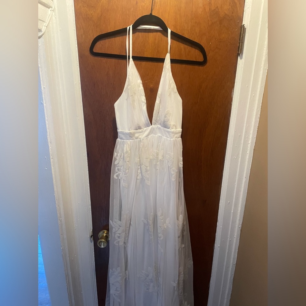 White long dress